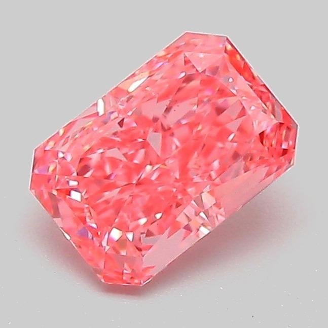 1.03 Ct. Fancy Vivid Pink Radiant Lab Grown Diamond