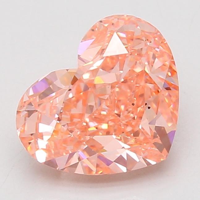 3.10 Ct. Fancy Vivid Pink Heart Lab Grown Diamond
