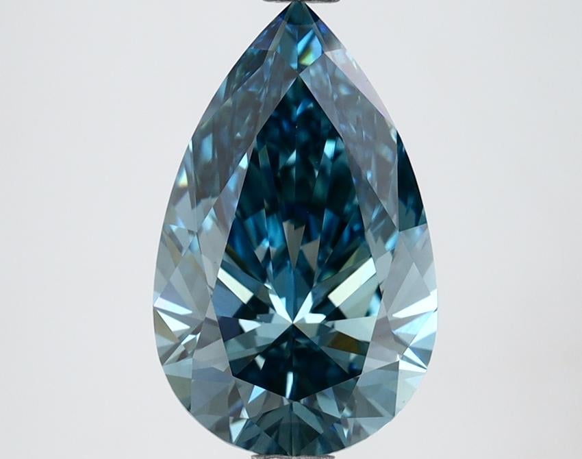 2.56 Ct. Fancy Vivid Blue Pear Lab Grown Diamond
