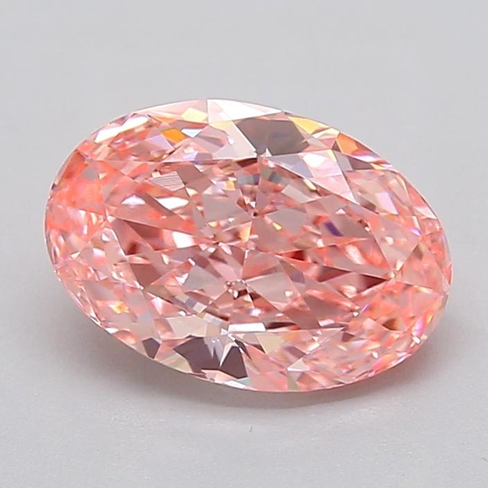 2.27 Ct. Fancy Vivid  Pink Oval Lab Grown Diamond