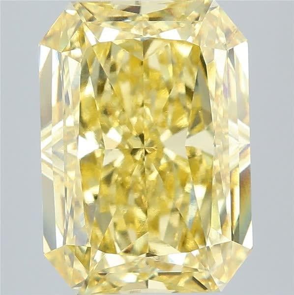 5.04 Ct. Fancy Intense Yellow Radiant Lab Grown Diamond