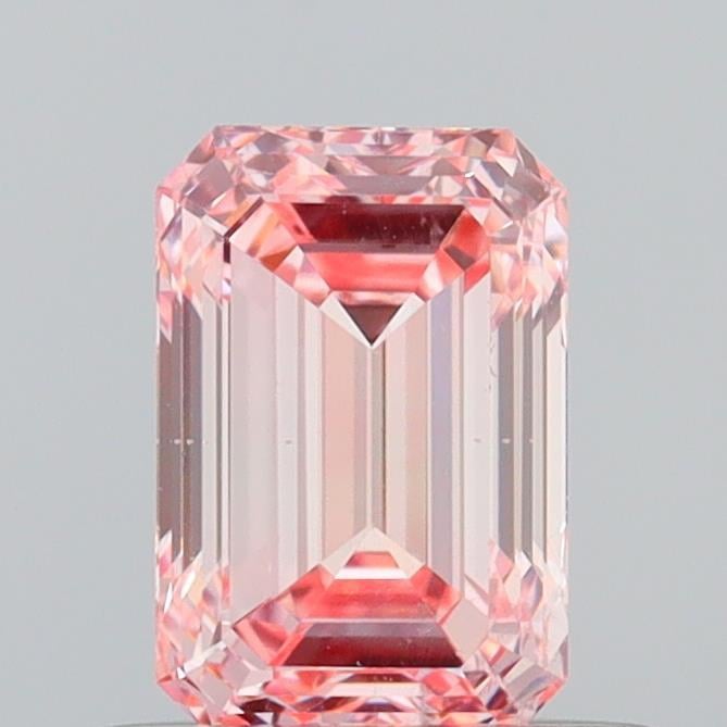 0.69 Ct. Fancy Vivid Pink Emerald Lab Grown Diamond