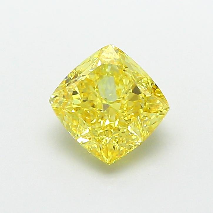2.64 Ct. Fancy Intense  Yellow Cushion Lab Grown Diamond