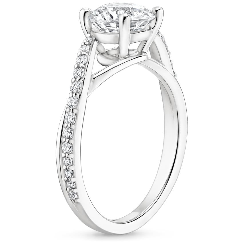 Platinum Luxe Chamise Diamond Ring (1/5 ct. tw.), large side view
