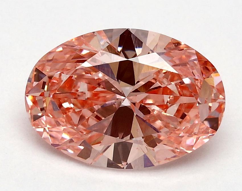 1.50 Ct. Fancy Vivid Pink Oval Lab Grown Diamond