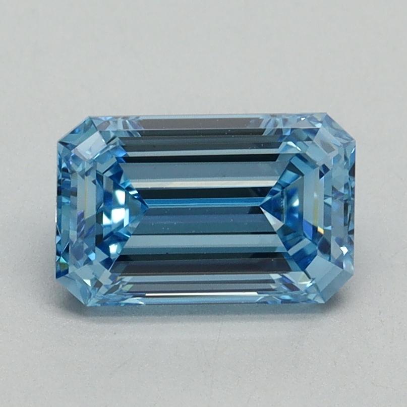 1.28 Ct. Fancy Vivid Blue Emerald Lab Grown Diamond