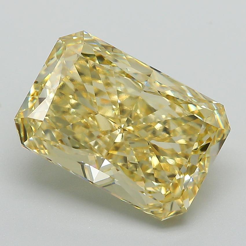 6.73 Ct. Fancy Vivid Yellow Radiant Lab Grown Diamond