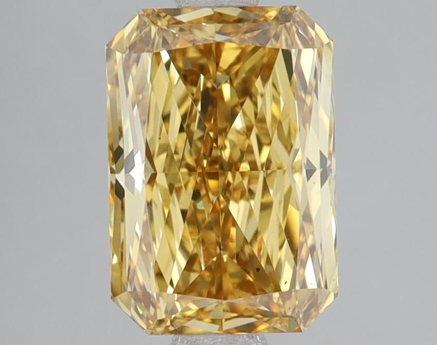 2.09 Ct. Fancy Vivid Yellow Radiant Lab Grown Diamond