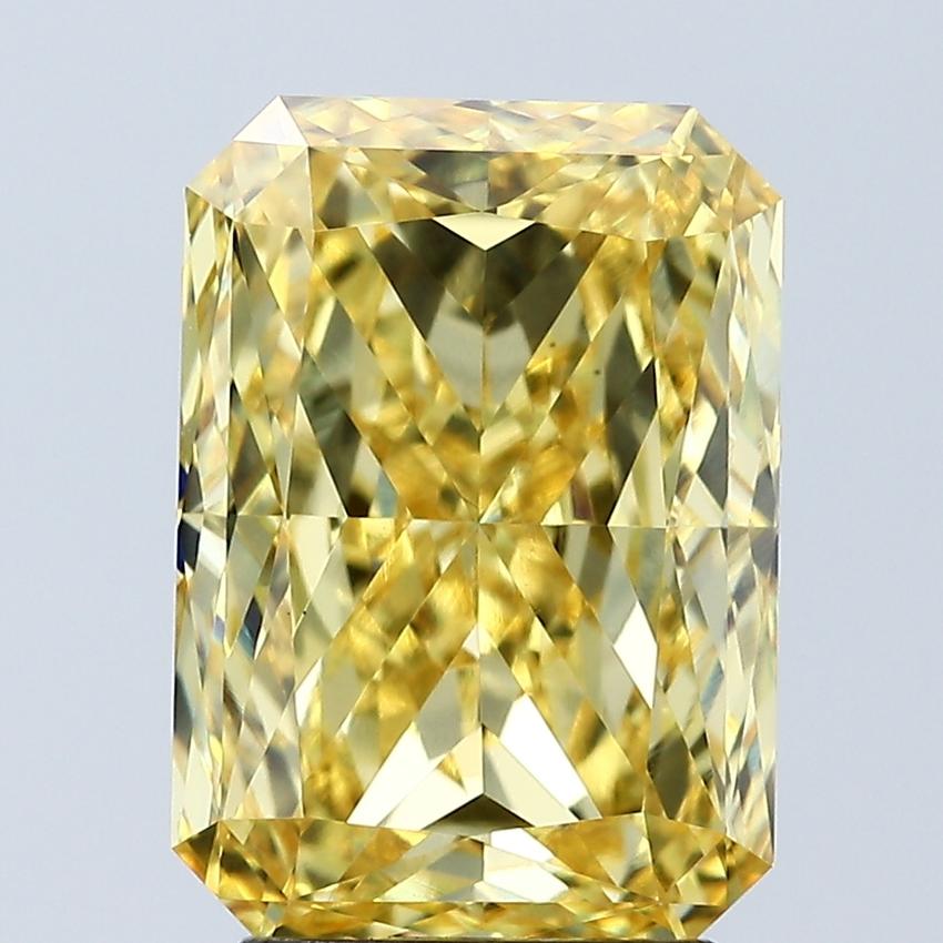 4.05 Ct. Fancy Vivid Yellow Radiant Lab Grown Diamond