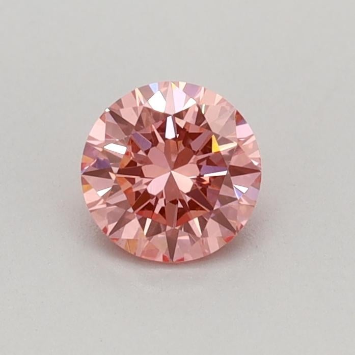 0.29 Ct. Fancy Vivid Pink Round Lab Grown Diamond