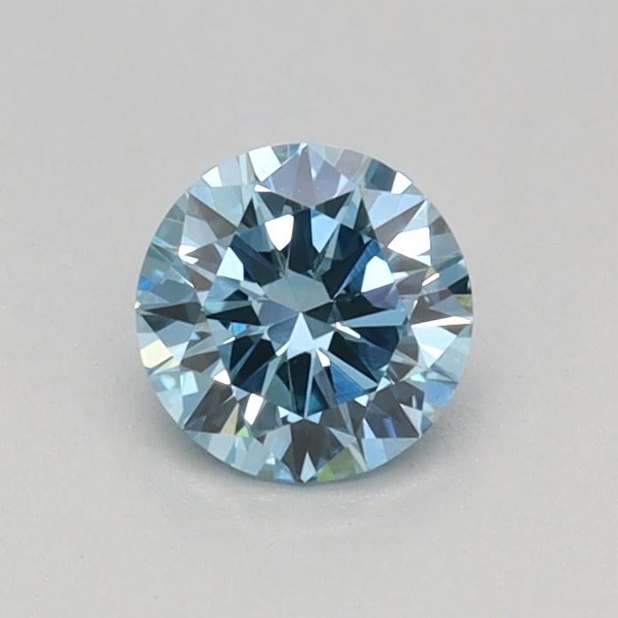 0.34 Ct. Fancy Vivid Blue Round Lab Grown Diamond