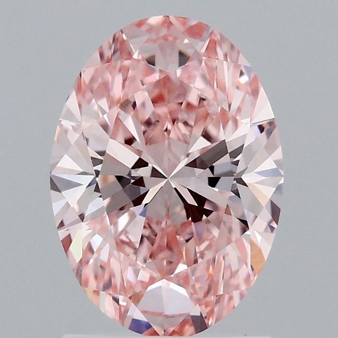 1.57 Ct. Fancy Intense Pink Oval Lab Grown Diamond