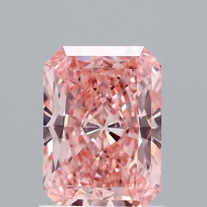 1.18 Ct. Fancy Vivid Pink Radiant Lab Grown Diamond
