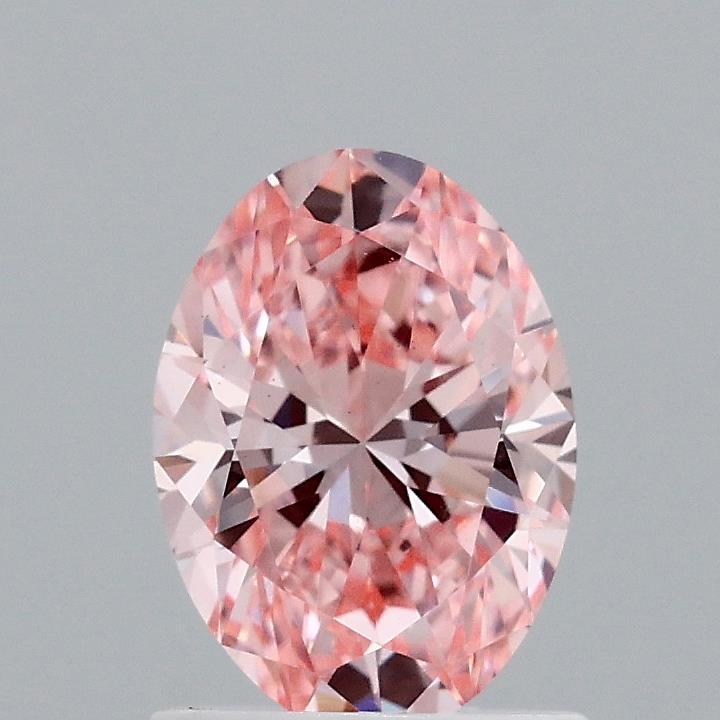 1.07 Ct. Fancy Vivid Pink Oval Lab Grown Diamond