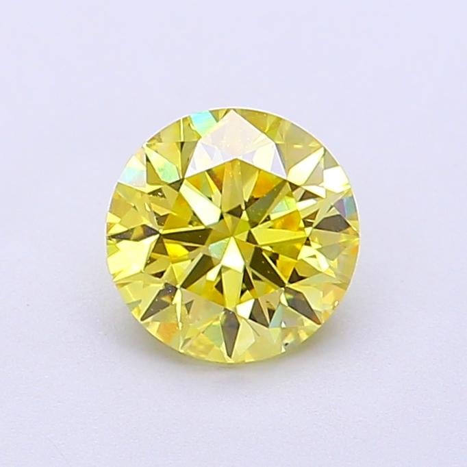 1.02 Ct. Fancy Intense Yellow Round Lab Grown Diamond