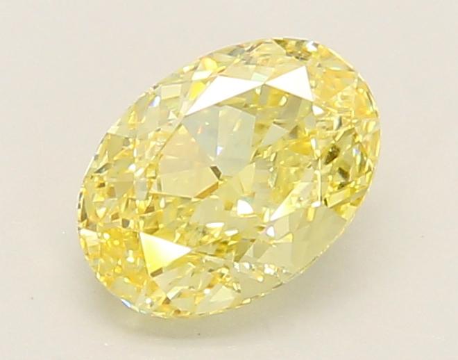 1.14 Ct. Fancy Vivid Yellow Oval Lab Grown Diamond