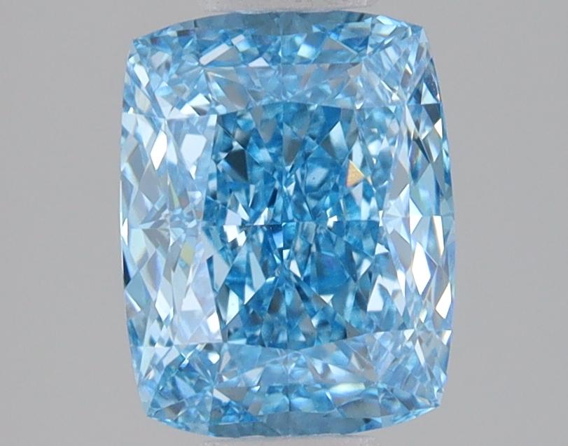 2.09 Ct. Fancy Vivid Blue Cushion Lab Grown Diamond