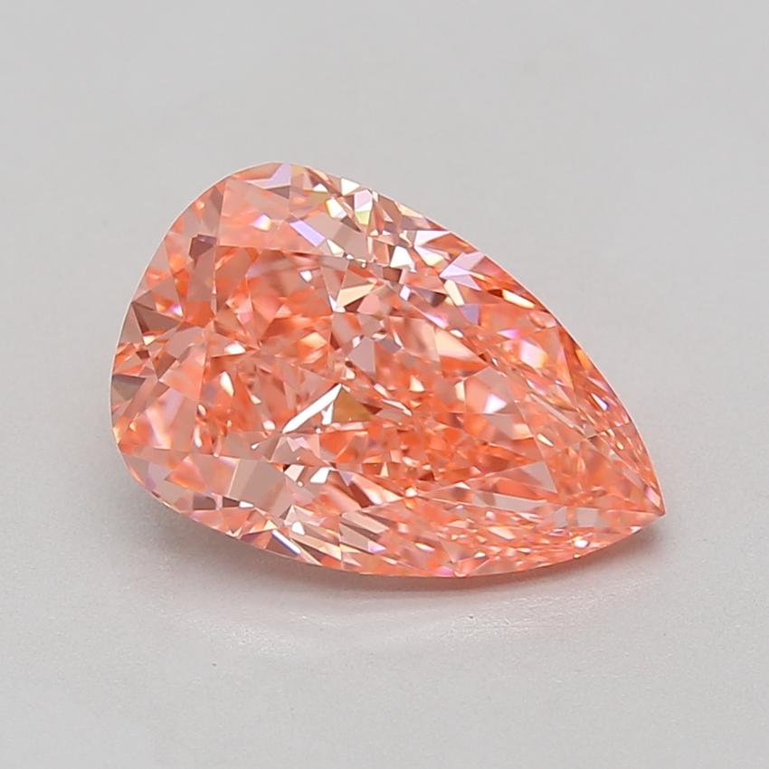 3.63 Ct. Fancy Vivid Pink Pear Lab Grown Diamond