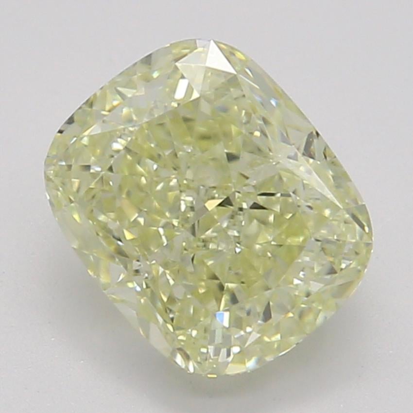 0.92 Ct. Fancy Light Yellow Cushion Diamond