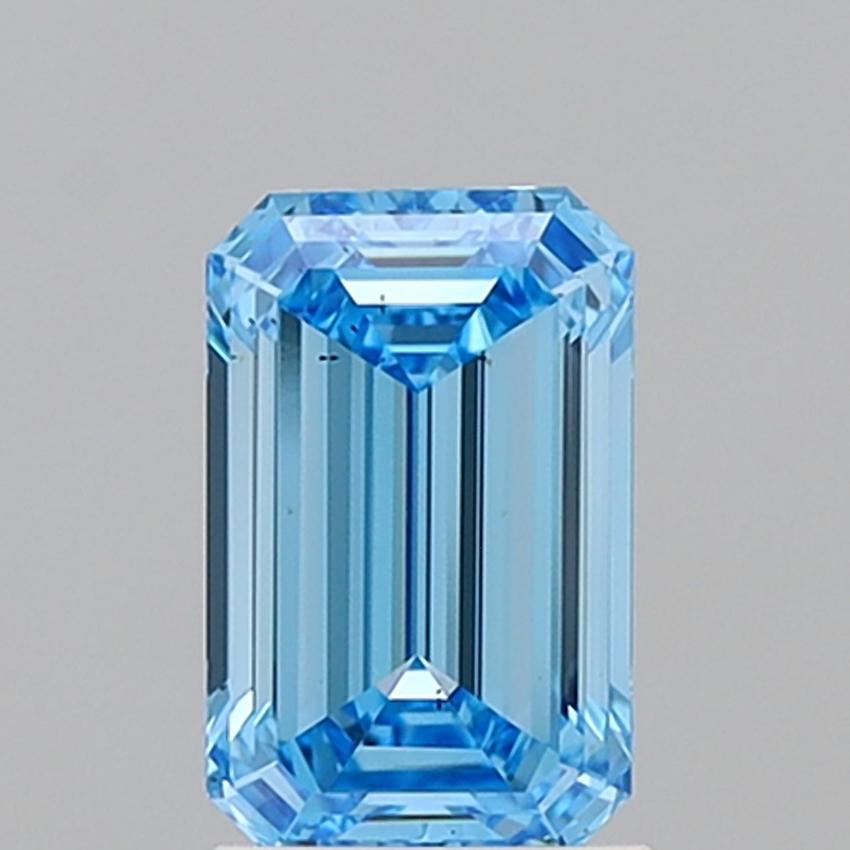 1.84 Ct. Fancy Vivid Blue Emerald Lab Grown Diamond