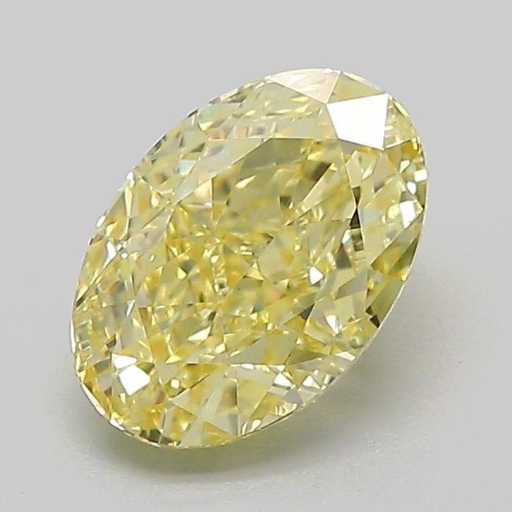 1.59 Ct. Fancy Intense Yellow Oval Lab Grown Diamond