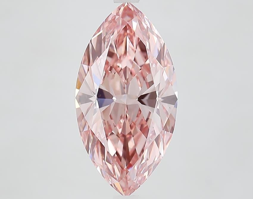 4.02 Ct. Fancy Vivid Pink Marquise Lab Grown Diamond