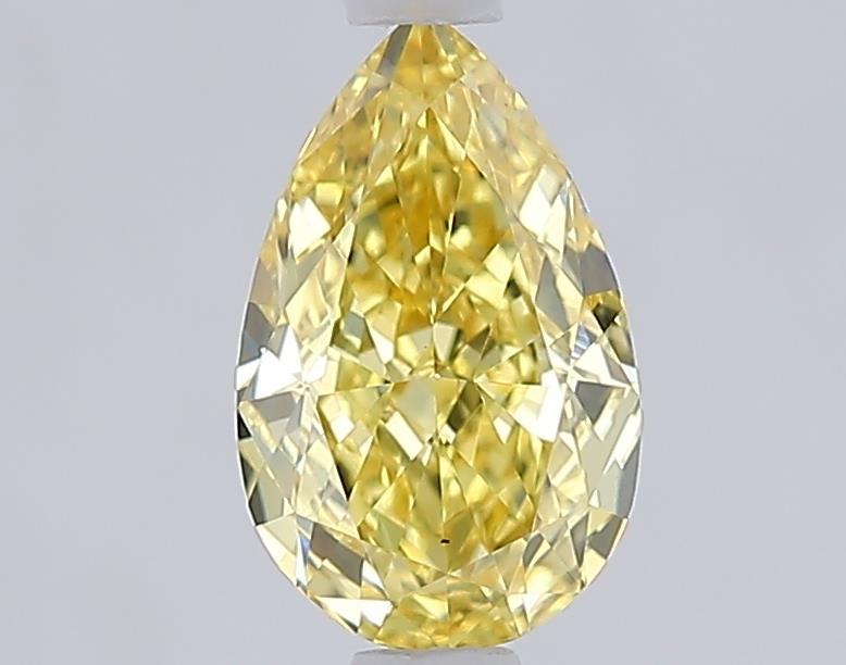 1.09 Ct. Fancy Intense  Yellow Pear Lab Grown Diamond