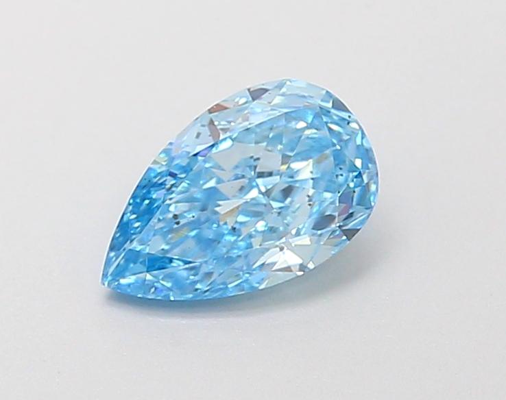 0.51 Ct. Fancy Vivid Blue Pear Lab Grown Diamond