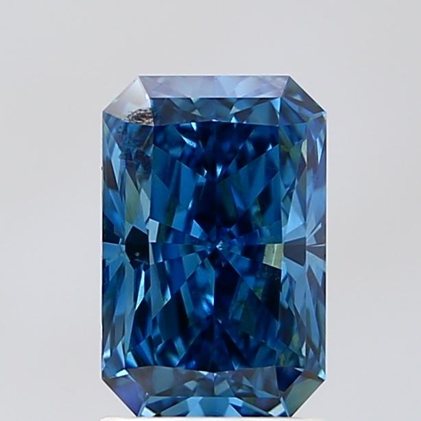 1.81 Ct. Fancy Vivid Blue Radiant Lab Grown Diamond