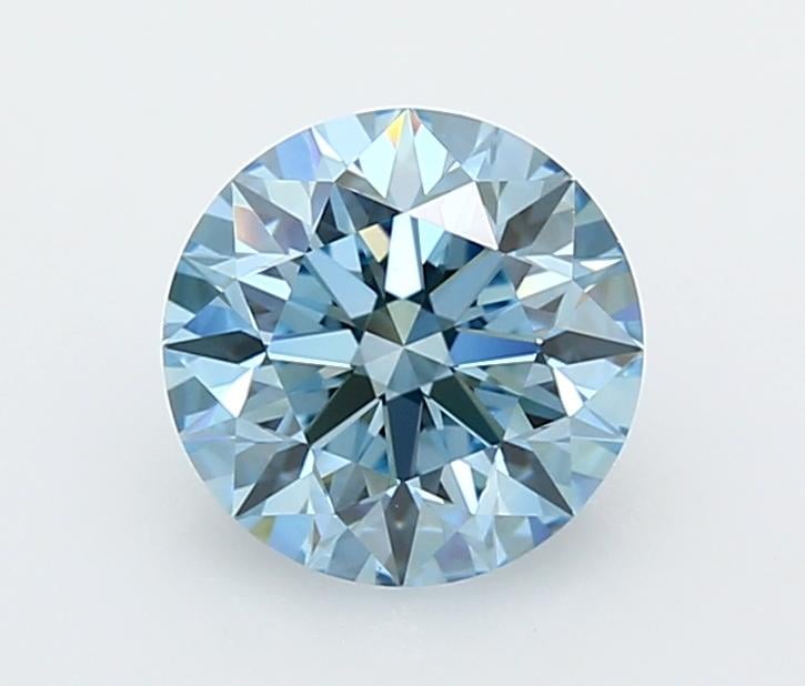 2.02 Ct. Fancy Vivid  Blue Round Lab Grown Diamond