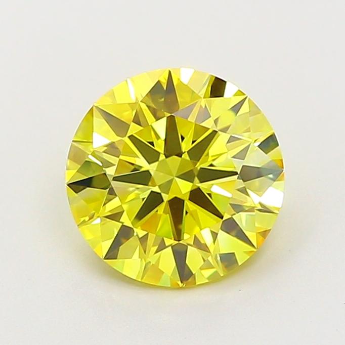 2.06 Ct. Fancy Vivid Yellow Round Lab Grown Diamond