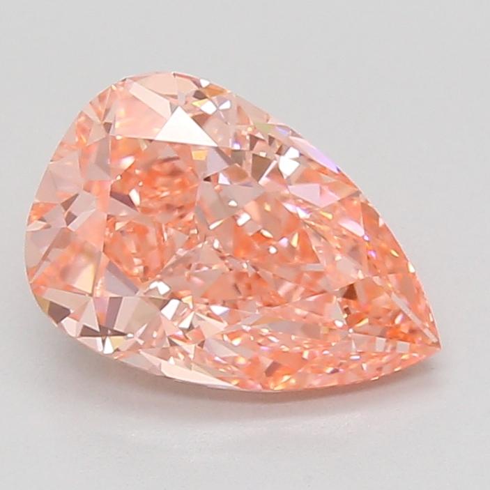 2.56 Ct. Fancy Vivid Pink Pear Lab Grown Diamond
