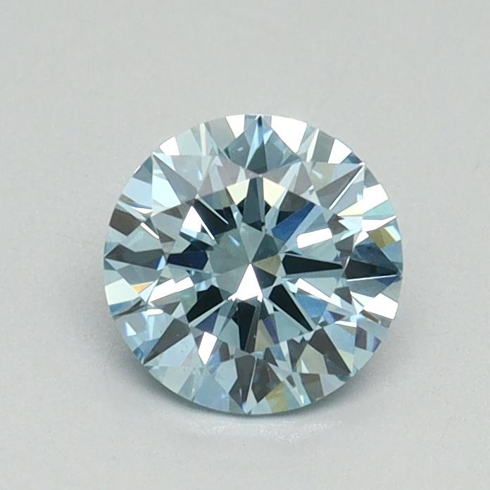 0.68 Ct. Fancy Vivid Blue Round Lab Grown Diamond