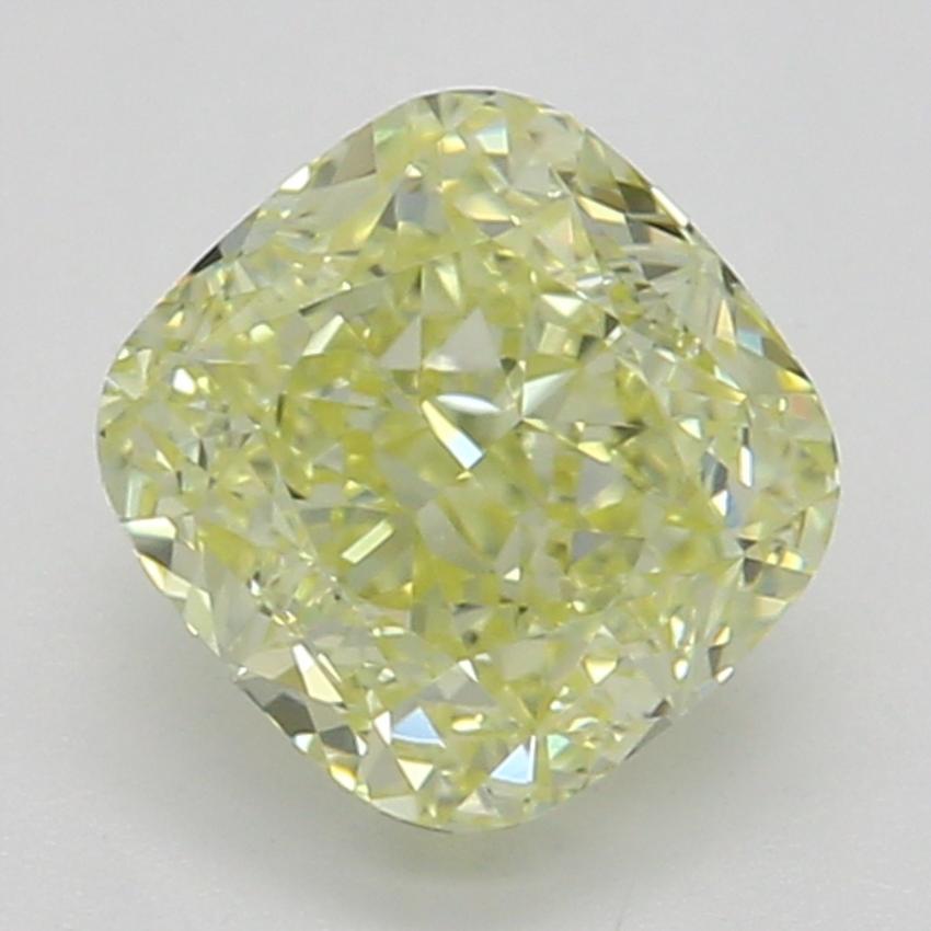 0.66 Ct. Fancy Yellow Cushion Diamond