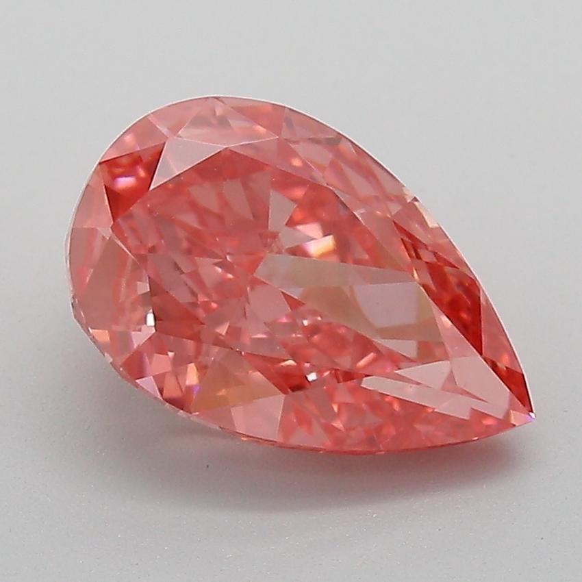 2.36 Ct. Fancy Vivid  Pink Pear Lab Grown Diamond