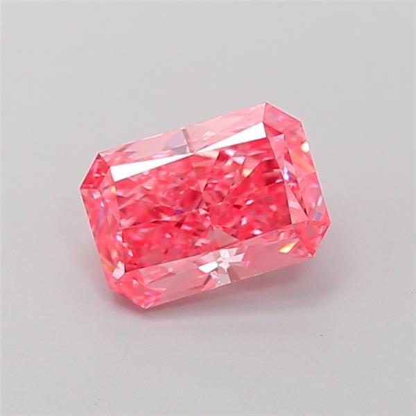 1.04 Ct. Fancy Vivid  Pink Radiant Lab Grown Diamond