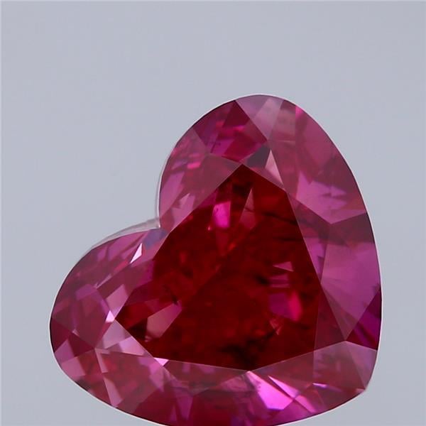 5.27 Ct. Fancy Deep Pink Heart Lab Grown Diamond