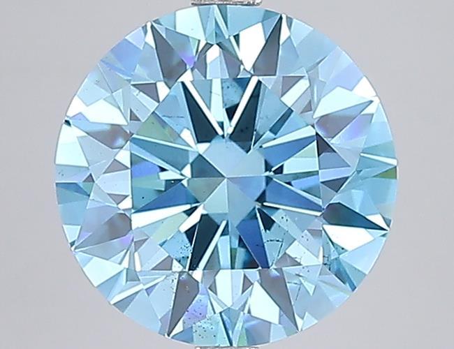 5.00 Ct. Fancy Vivid Blue Round Lab Grown Diamond