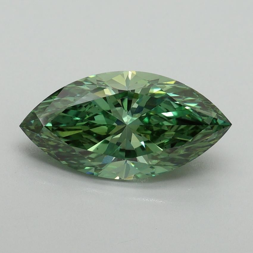 2.06 Ct. Fancy Vivid Pacific Green Marquise Lab Grown Diamond