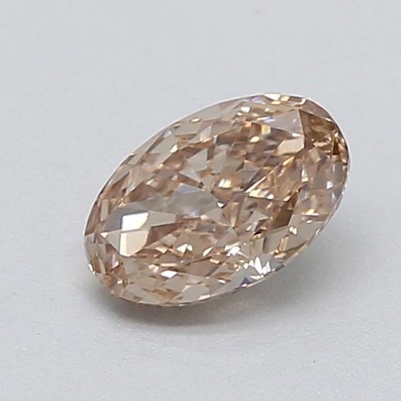 0.35 Ct. Light  Brown Oval Lab Grown Diamond