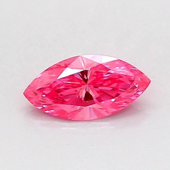 0.35 Ct. Fancy Vivid Pink Marquise Lab Grown Diamond