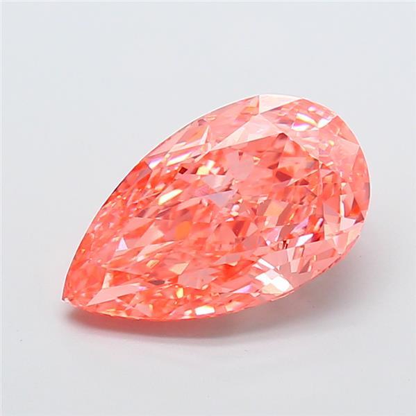4.94 Ct. Fancy Vivid Pink Pear Lab Grown Diamond