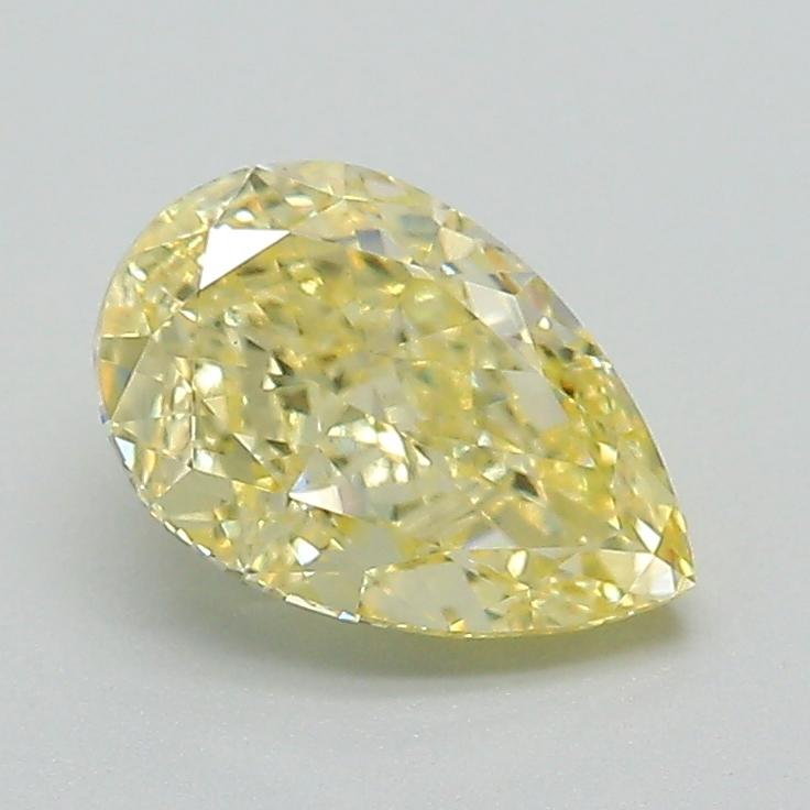 1.23 Ct. Fancy Intense Yellow Pear Lab Grown Diamond