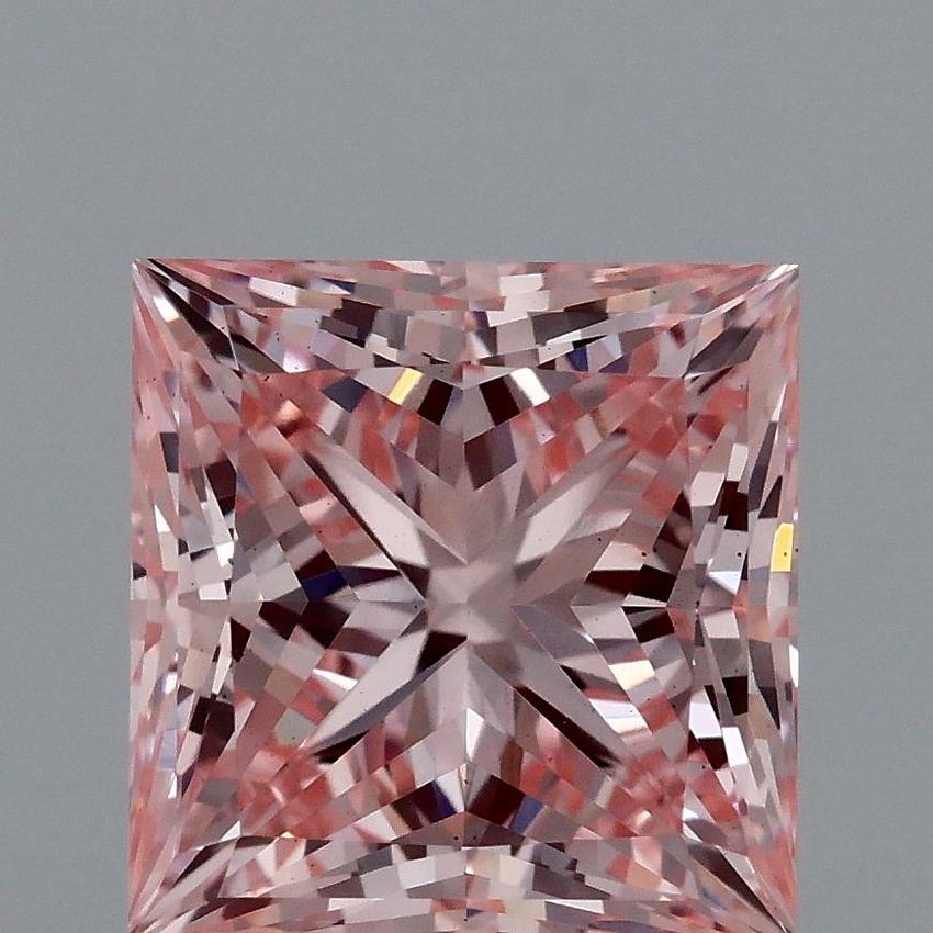 2.09 Ct. Fancy Vivid Pink Princess Lab Grown Diamond
