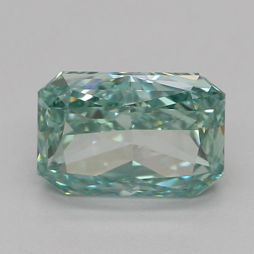 1.08 Ct. Fancy Vivid Green Radiant Lab Grown Diamond