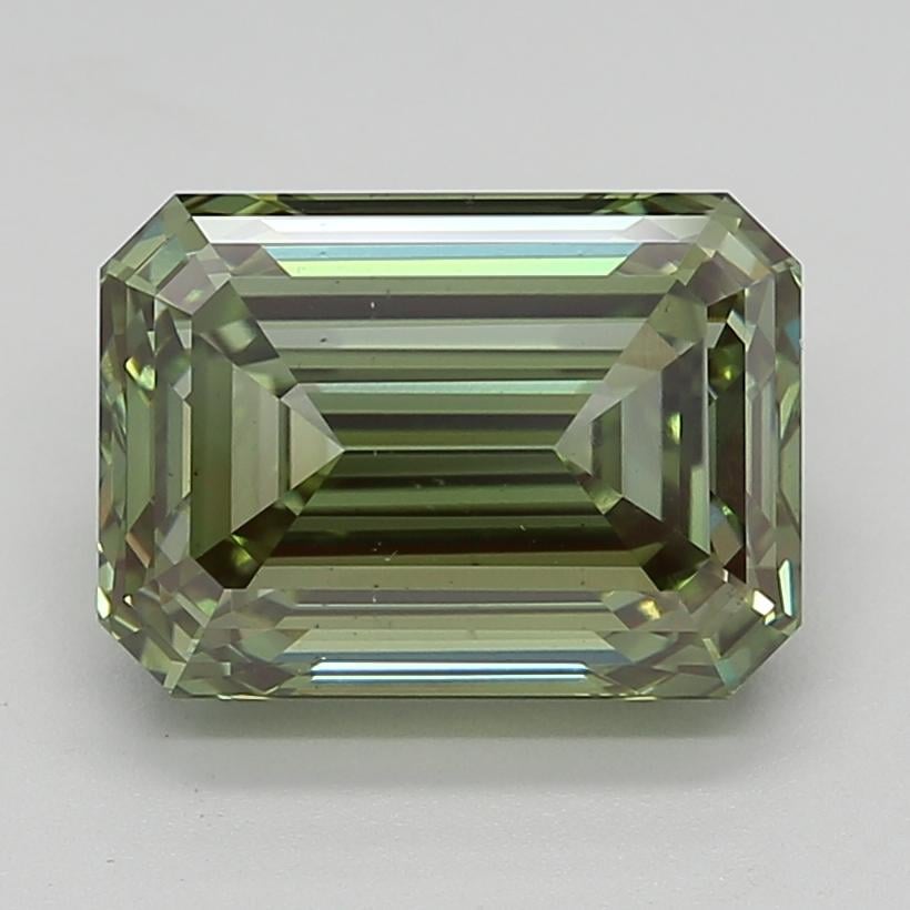 6.00 Ct. Fancy Vivid  Green Emerald Lab Grown Diamond