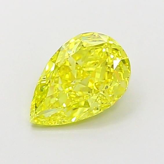 1.25 Ct. Fancy Vivid  Yellow Pear Lab Grown Diamond
