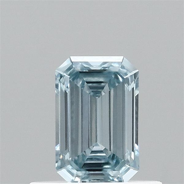 0.45 Ct. Fancy Intense Blue Emerald Lab Grown Diamond