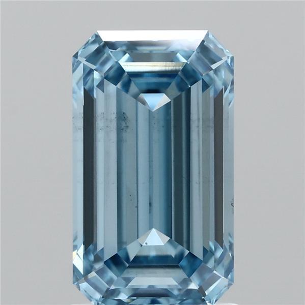 2.01 Ct. Fancy Vivid Blue Emerald Lab Grown Diamond