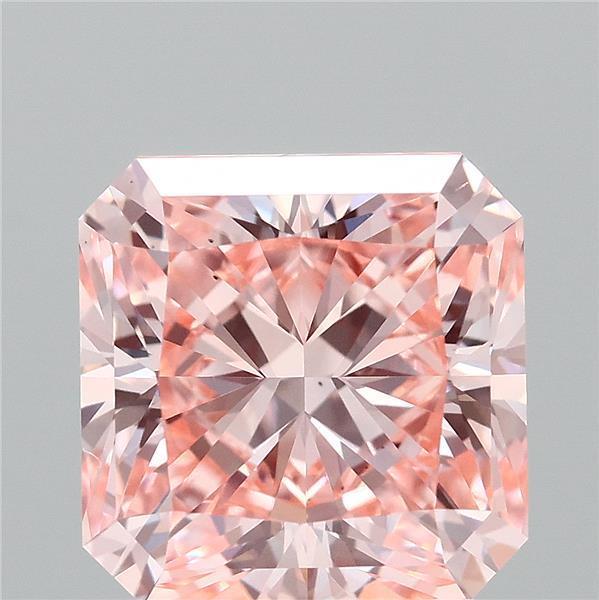 2.54 Ct. Fancy Vivid Pink Radiant Lab Grown Diamond